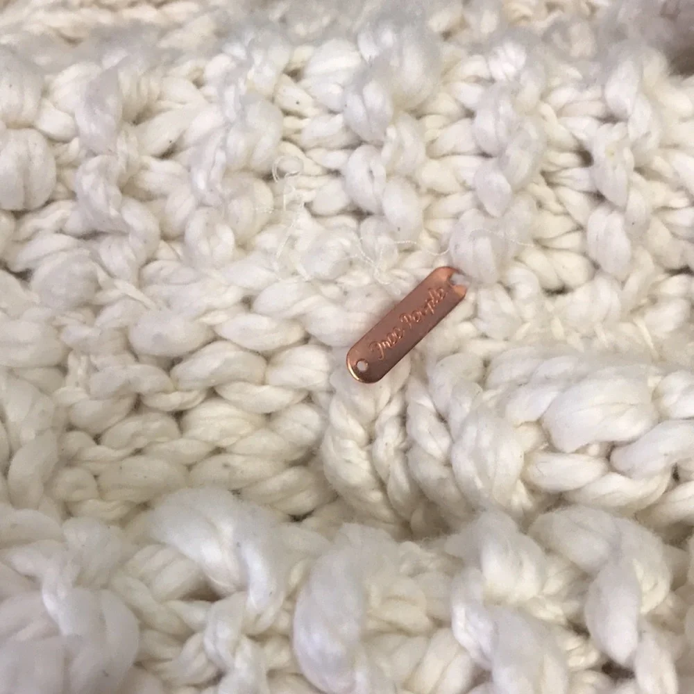 NWOT Free People Sari Not Sari Oversized Poncho Sweater
